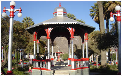 Glorieta de la plaza de Caraz